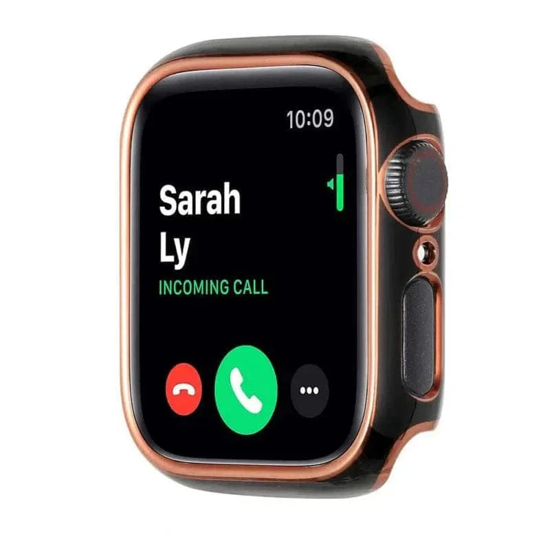 Glossy Chrome 360 Degree Hard Body Bumper for Apple Watch 41mm - Ktusu