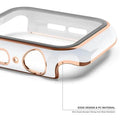 Glossy Chrome Hard PC Built-in Glass Cover for Apple Watch 41mm - Ktusu