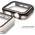 Glossy Chrome Hard PC Built-in Glass Cover for Apple Watch 41mm - Ktusu