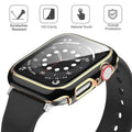 Glossy Chrome Hard PC Built-in Glass Cover for Apple Watch 41mm - Ktusu