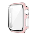 Glossy Chrome Hard PC Built-in Glass Cover for Apple Watch 41mm - Ktusu