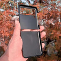 Glossy Stitched Leather Case for Samsung Z Flip4 - Ktusu