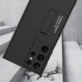 Hidden Bracket Kickstand Matte Hard Case for Samsung S24 Ultra Samsung S24 Ultra / Black - Ktusu