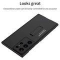 Hidden Bracket Kickstand Matte Hard Case for Samsung S24 Ultra Samsung S24 Ultra / Black - Ktusu