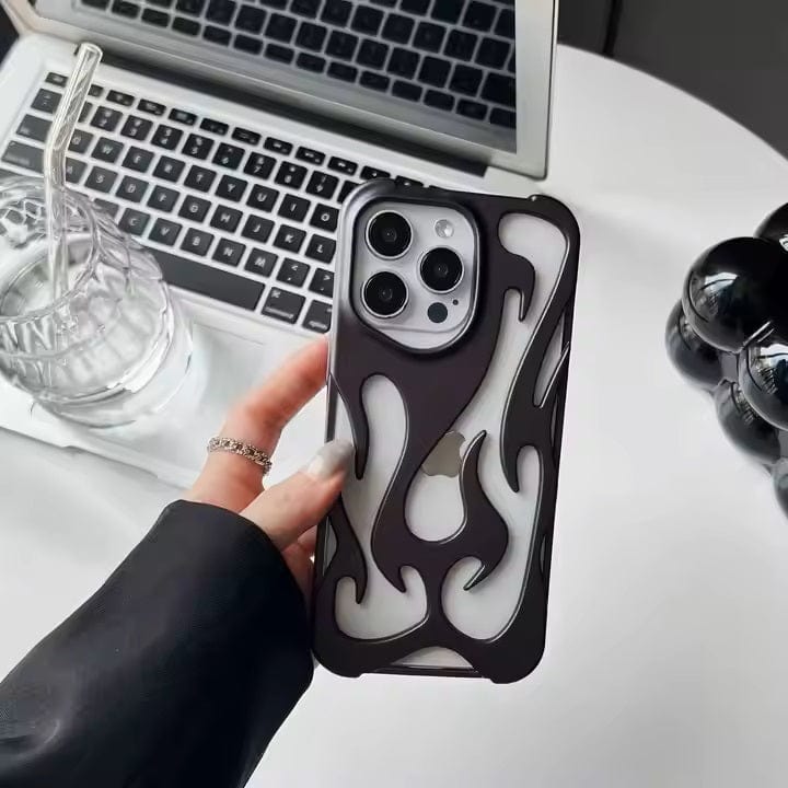 Hollow Flame Soft Case for iPhone 15 Pro - Ktusu
