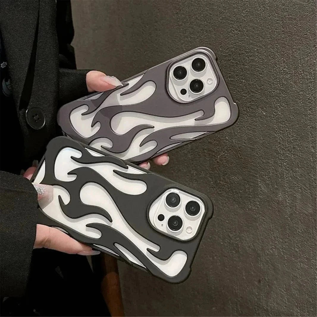 Hollow Flame Soft Case for iPhone 15 Pro - Ktusu