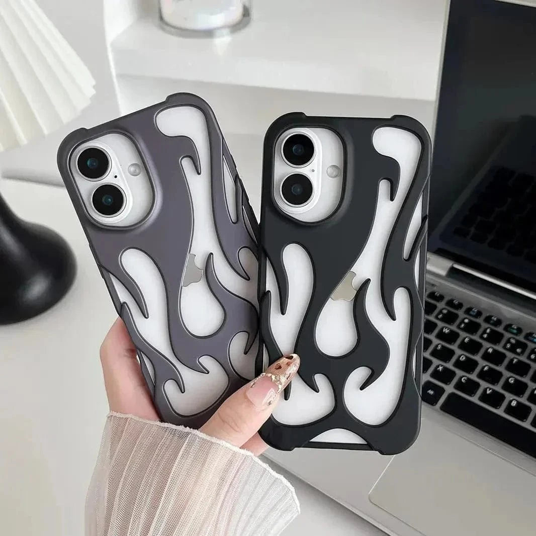 Hollow Flame Soft Case for iPhone 15 Pro - Ktusu