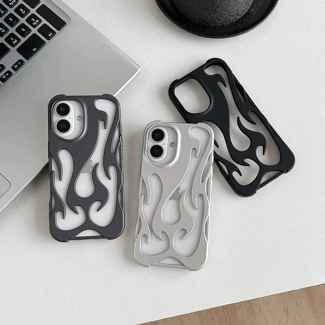 Hollow Flame Soft Case for iPhone 15 Pro - Ktusu