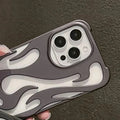 Hollow Flame Soft Case for iPhone 15 Pro iPhone 15 Pro / Matte / Vital Brown - Ktusu