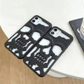 Hollow Skull Soft Case for iPhone 12 | 12 Pro iPhone 12 | 12 Pro / Black - Ktusu