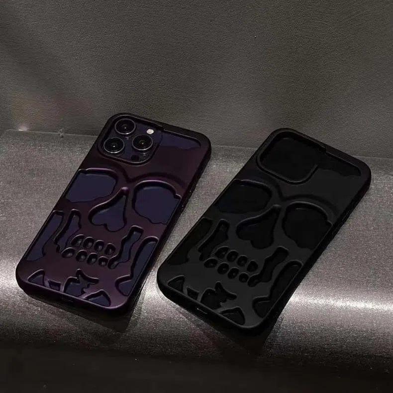 Hollow Skull Soft Case for iPhone 12 | 12 Pro iPhone 12 | 12 Pro / Black - Ktusu