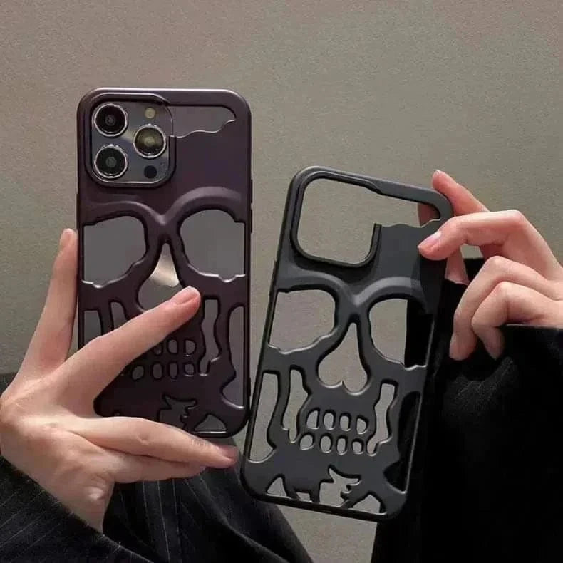 Hollow Skull Soft Case for iPhone 12 | 12 Pro iPhone 12 | 12 Pro / Black - Ktusu