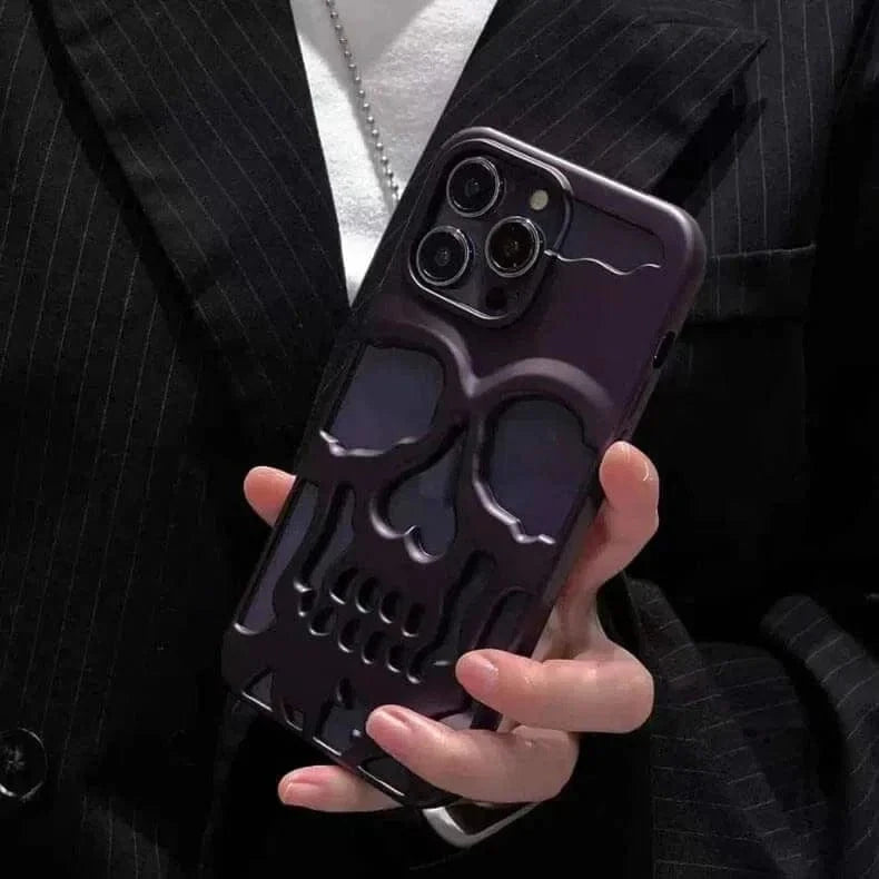 Hollow Skull Soft Case for iPhone 12 | 12 Pro iPhone 12 | 12 Pro / Black - Ktusu