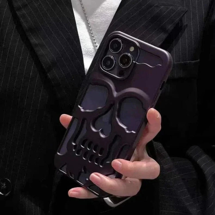 Hollow Skull Soft Case for iPhone 13 Pro - Ktusu