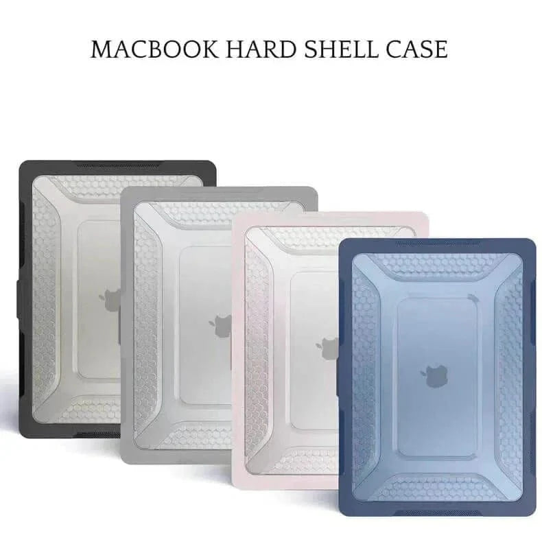Honeycomb Kickstand TPU Bumper Hard Shell Cover for MacBook Air 13 M2 (2022) | 13 M3 (2024) (13.6-inch) - Ktusu