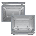 Honeycomb Kickstand TPU Bumper Hard Shell Cover for MacBook Air 13 M2 (2022) | 13 M3 (2024) (13.6-inch) - Ktusu
