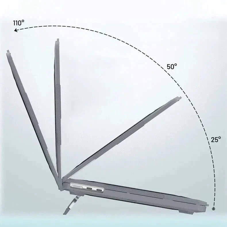 Honeycomb Kickstand TPU Bumper Hard Shell Cover for MacBook Air 13 M2 (2022) | 13 M3 (2024) (13.6-inch) - Ktusu