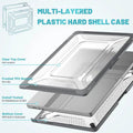 Honeycomb Kickstand TPU Bumper Hard Shell Cover for MacBook Air 13 M2 (2022) | 13 M3 (2024) (13.6-inch) - Ktusu