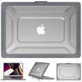 Honeycomb Kickstand TPU Bumper Hard Shell Cover for MacBook Air 13 M2 (2022) | 13 M3 (2024) (13.6-inch) - Ktusu
