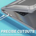 Honeycomb Kickstand TPU Bumper Hard Shell Cover for MacBook Air 13 M2 (2022) | 13 M3 (2024) (13.6-inch) - Ktusu