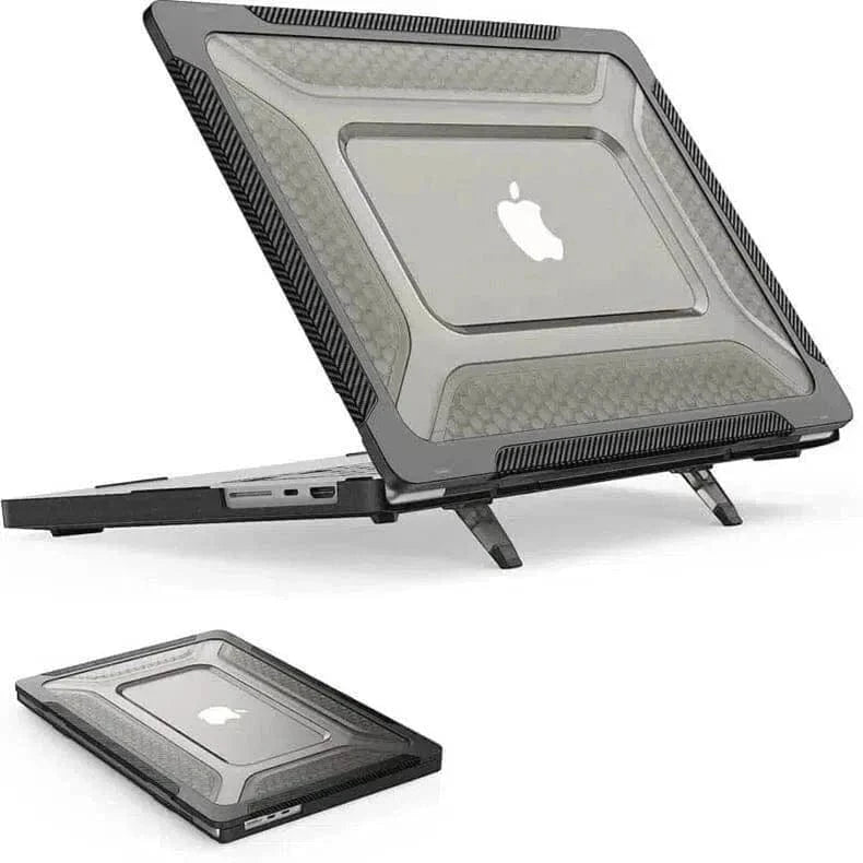 Honeycomb Kickstand TPU Bumper Hard Shell Cover for MacBook Air 13 M2 (2022) | 13 M3 (2024) (13.6-inch) - Ktusu
