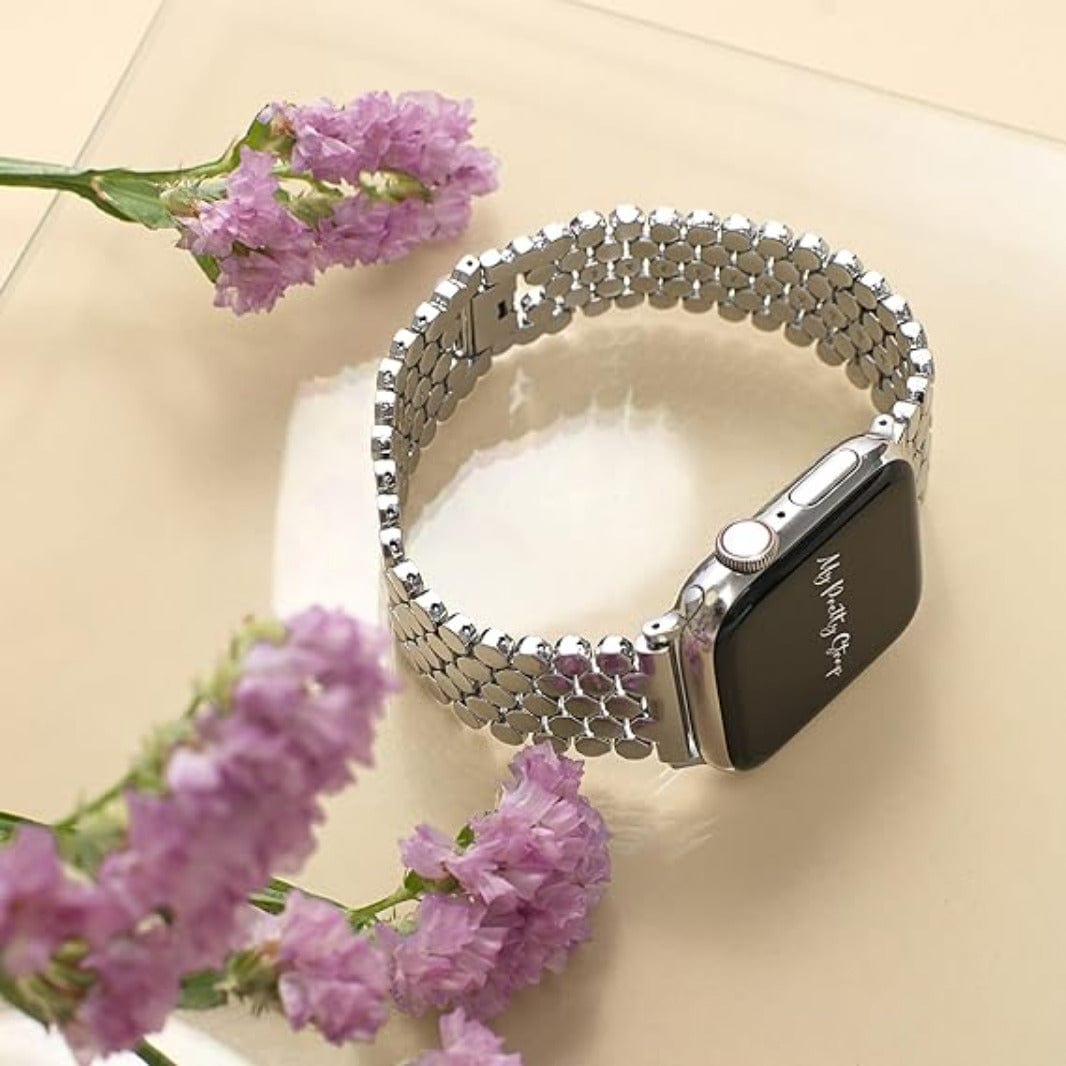 Honeycomb Pattern Stainless Steel Metal Band for Apple Watch 42 | 44 | 45 | Ultra 49 | 46mm S10 - Ktusu