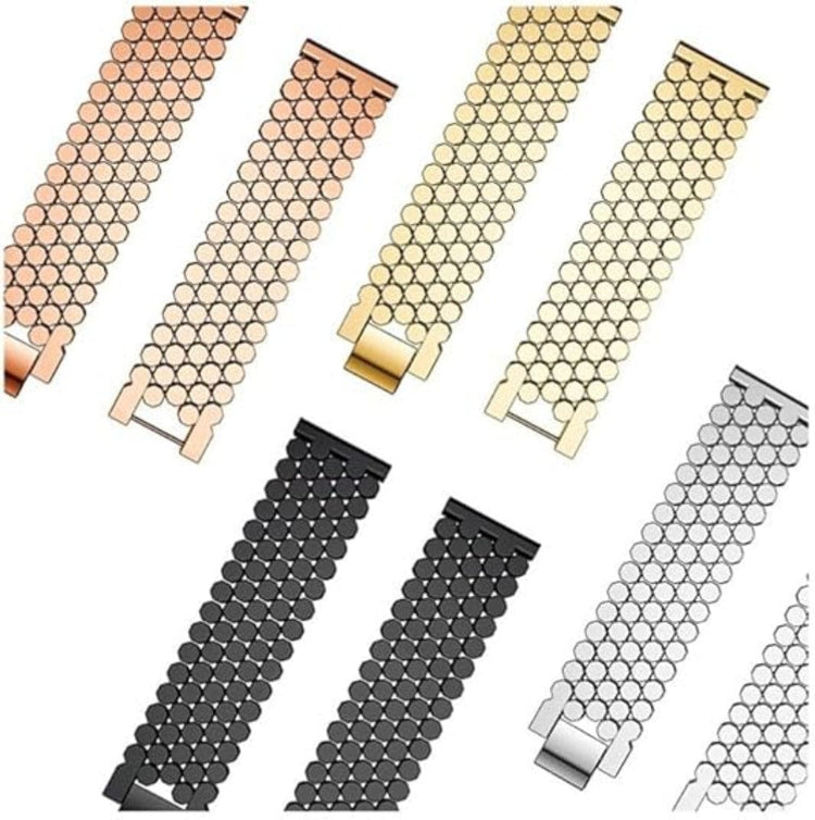 Honeycomb Pattern Stainless Steel Metal Band for Smartwatch 22mm - Ktusu