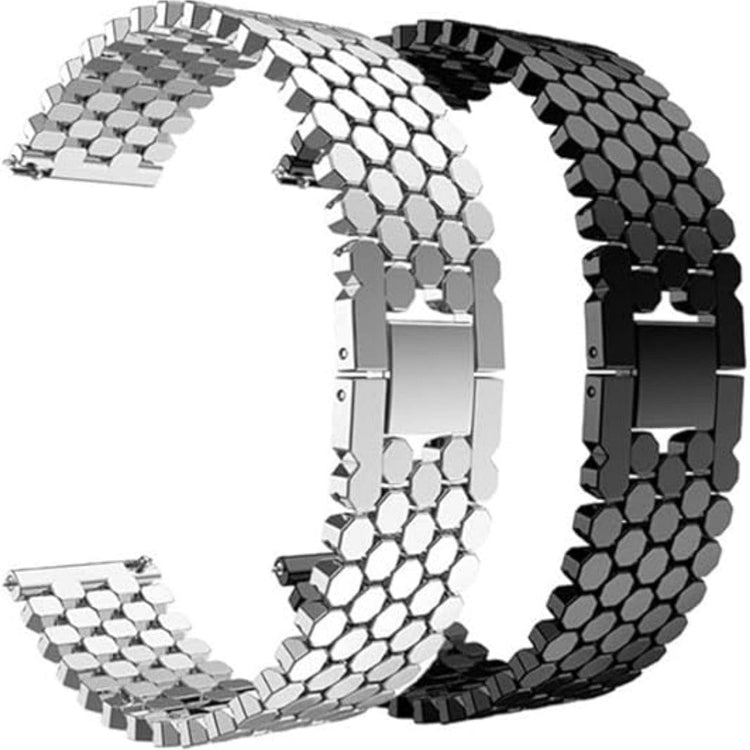 Honeycomb Pattern Stainless Steel Metal Band for Smartwatch 22mm - Ktusu