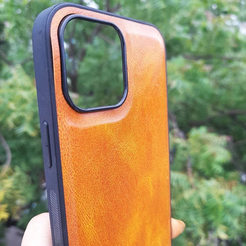 Huanmin Leather Texture Hard Case for iPhone 14 Plus - Ktusu