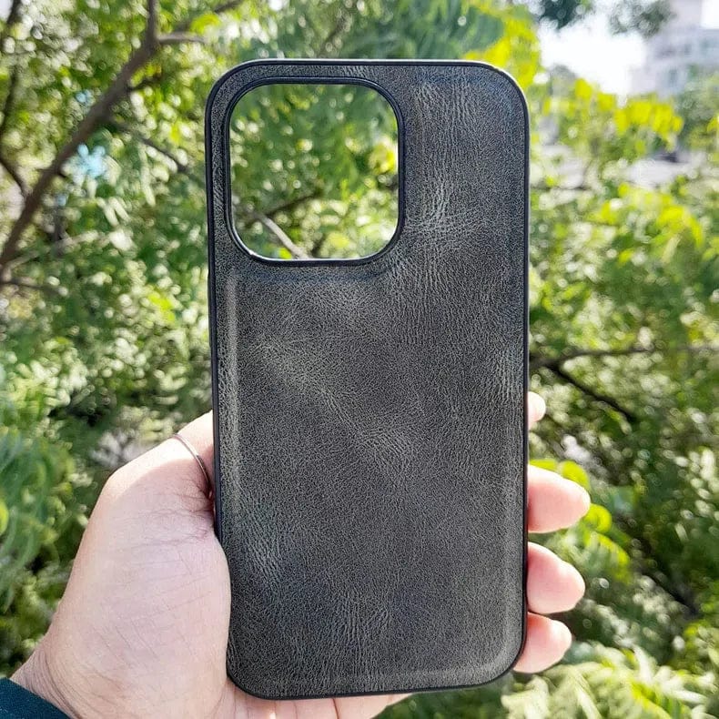 Huanmin Leather Texture Hard Case for iPhone 14 Pro Max iPhone 14 Pro Max / Green - Ktusu