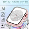 in-build Glass Glossy Cover for Apple Watch 46mm S10 - Ktusu