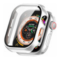 in-build Glass Glossy Cover for Apple Watch 46mm S10 46mm Series 10 / Silver - Ktusu