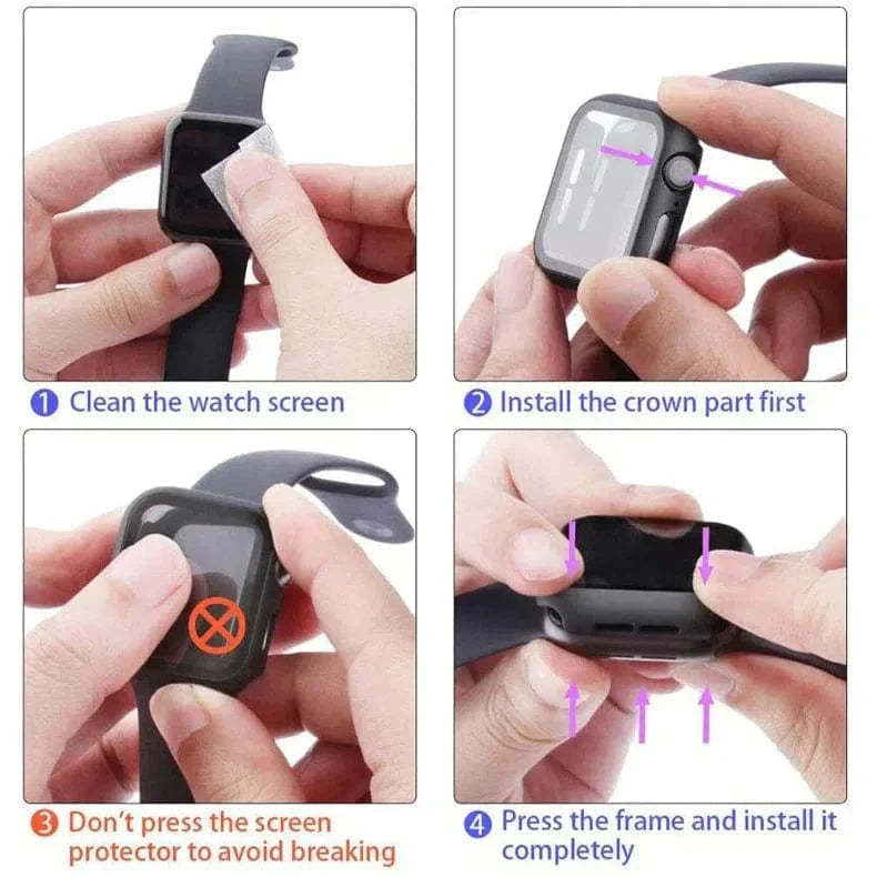 in-build Glass Matte Protective for Apple Watch 46mm S10 - Ktusu