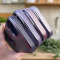 Ishock PU Leather Electroplating Chrome With Logo Cut Case for iPhone 16 Plus - Ktusu