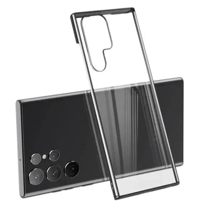 iShock Thin Clear Shiny Case for Samsung S22 Plus Samsung S22 Plus / Black - Ktusu