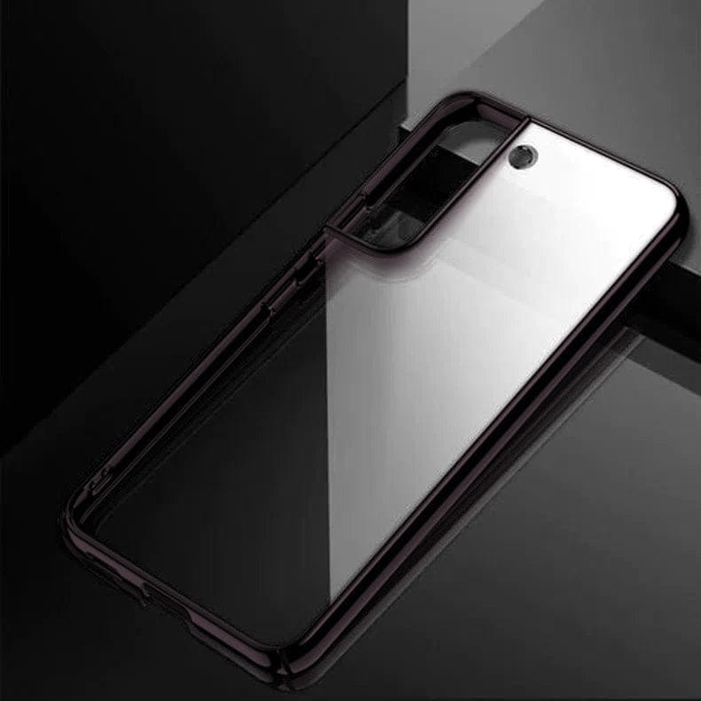 iShock Thin Clear Shiny Case for Samsung S22 Plus Samsung S22 Plus / Black - Ktusu