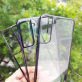 iShock Thin Clear Shiny Case for Samsung S22 Plus Samsung S22 Plus / Black - Ktusu