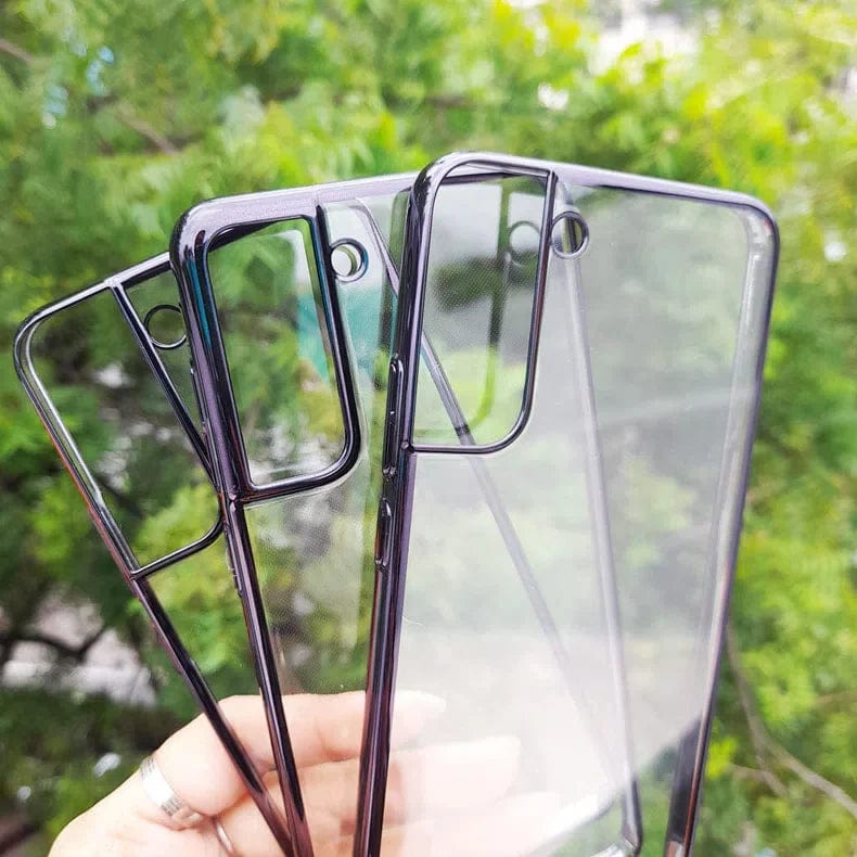 iShock Thin Clear Shiny Case for Samsung S22 Plus Samsung S22 Plus / Black - Ktusu