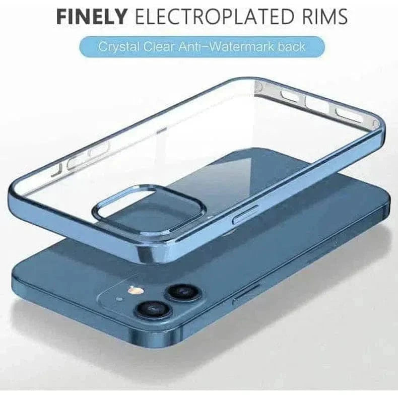 Ishock Ultra Thin Clear Shiny Frame Case for iPhone 12 Pro Max - Ktusu