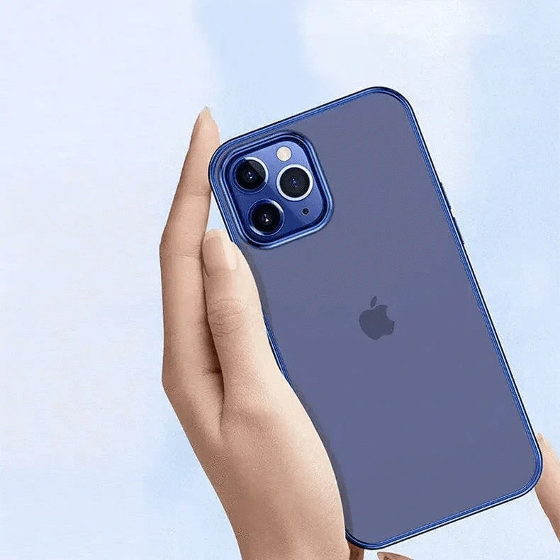 Ishock Ultra Thin Clear Shiny Frame Case for iPhone 12 Pro Max - Ktusu