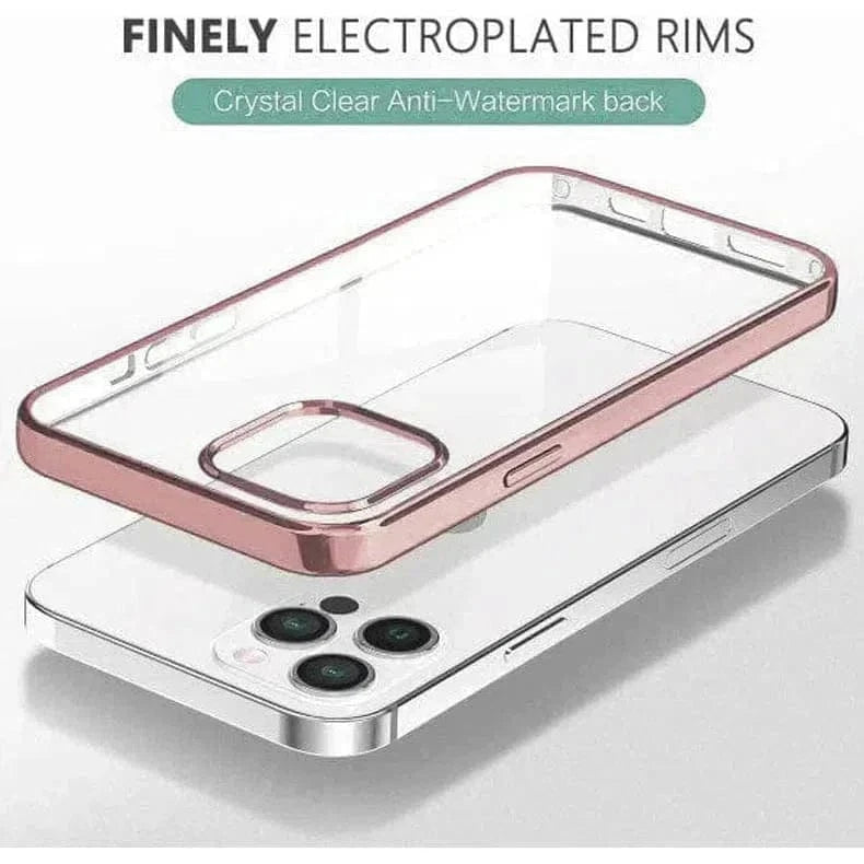 Ishock Ultra Thin Clear Shiny Frame Case for iPhone 12 Pro Max - Ktusu