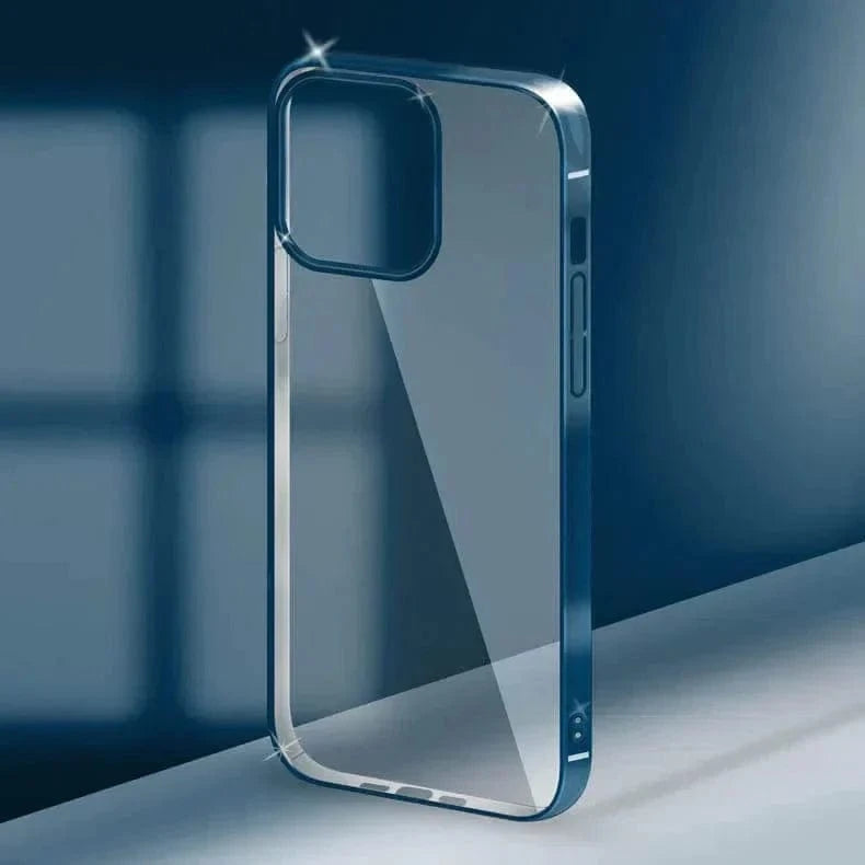 Ishock Ultra Thin Clear Shiny Frame Case for iPhone 12 Pro Max iPhone 12 Pro Max / Blue - Ktusu