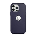 Leather Texture Case With Logo Cut Hard Case for iPhone 14 Pro - Ktusu