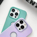 Leather Texture Case With Logo Cut Hard Case for iPhone 14 Pro - Ktusu