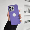 Leather Texture Case With Logo Cut Hard Case for iPhone 14 Pro iPhone 14 Pro / Sierra Blue - Ktusu