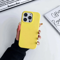 Leather Texture Hard Case for iPhone 14 Pro iPhone 14 Pro / Lemon Yellow - Ktusu
