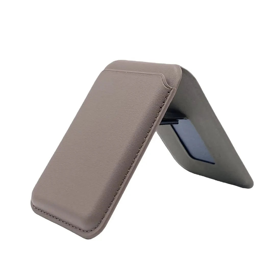 Leather Texture Hidden Stand MagSafe Card Wallet for iPhone - Ktusu