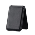 Leather Texture Hidden Stand MagSafe Card Wallet for iPhone Black - Ktusu