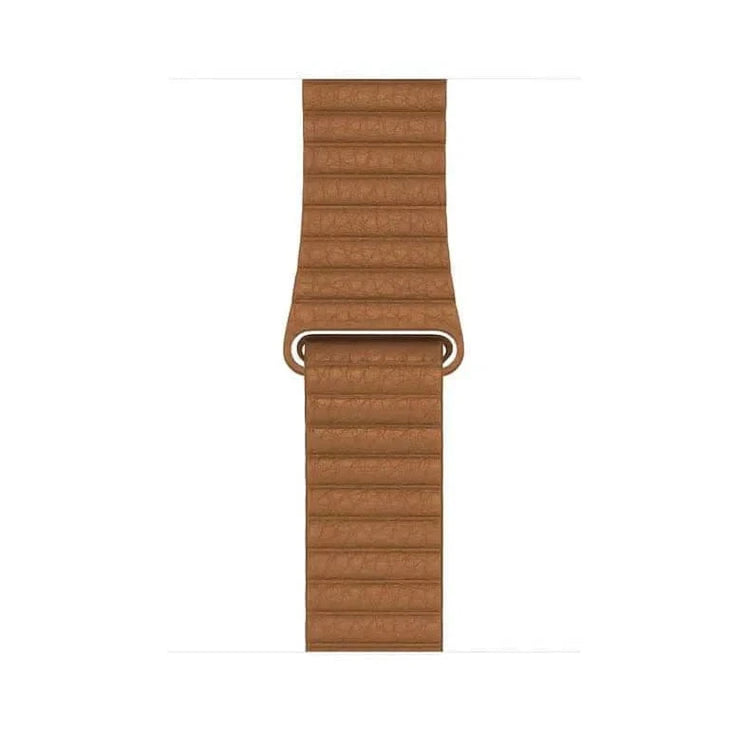 Leather Texture Magnetic Loop for Apple Watch 38 | 40 | 41 | 42mm S10 38 | 40 | 41 | 42mm S10 / Brown - Ktusu