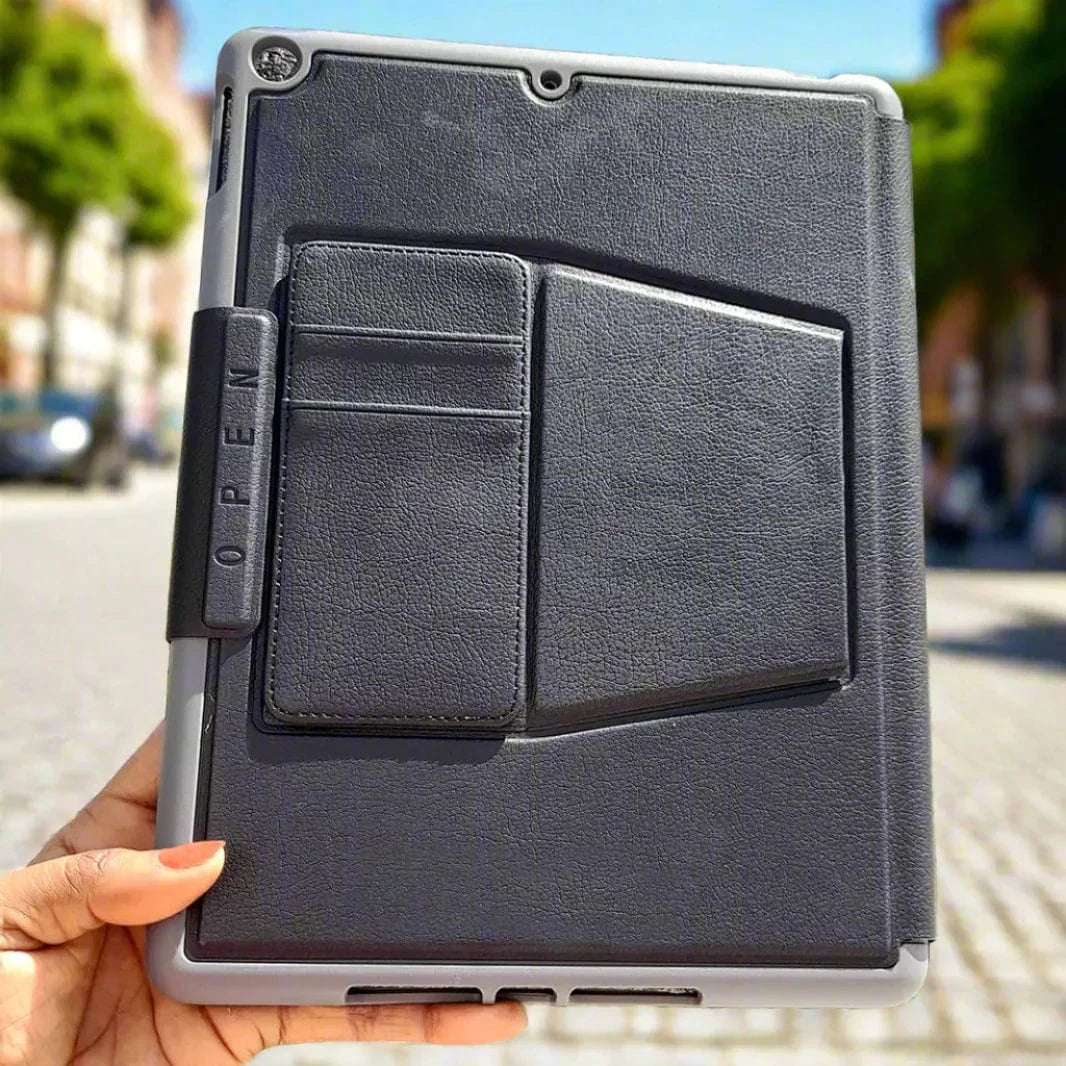 Leather Texture Magnetic Stand Cover for iPad 7 | 8 | 9 (10.2-inch) iPad 7 | 8 | 9 (10.2-inch) / Black - Ktusu
